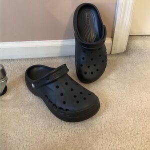 Crocs Black Baya Platform Clog Shoes Women’s sz 7.